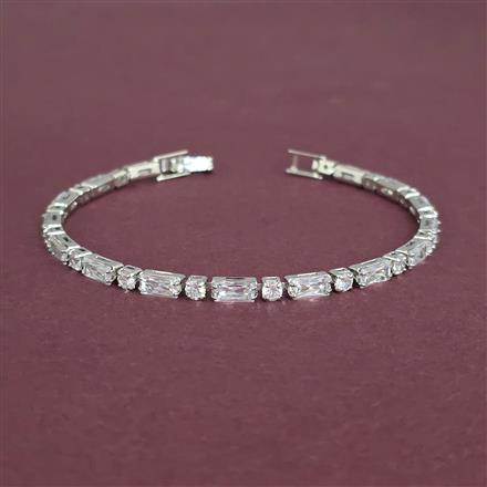 Cz Openable Bracelet With Gold Rhodium Plating