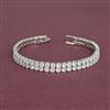 Cz Openable Bracelet With Gold Rhodium Plating
