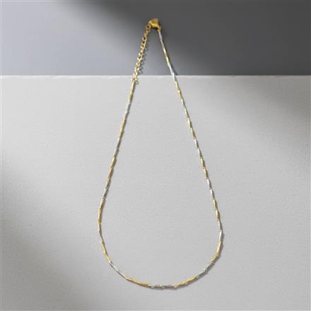 Cz Classic Chain With 2 Tone Plating