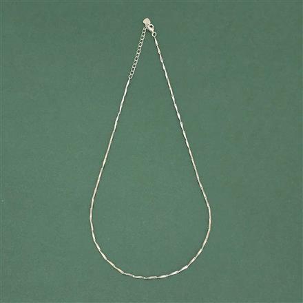 Cz Classic Chain With Rhodium Plating