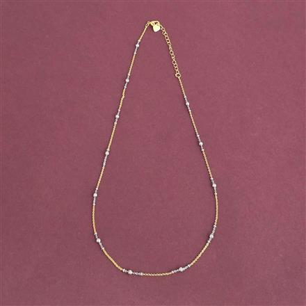 Cz Classic Chain With 2 Tone Plating