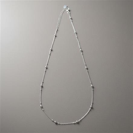 Cz Classic Chain With Rhodium Plating