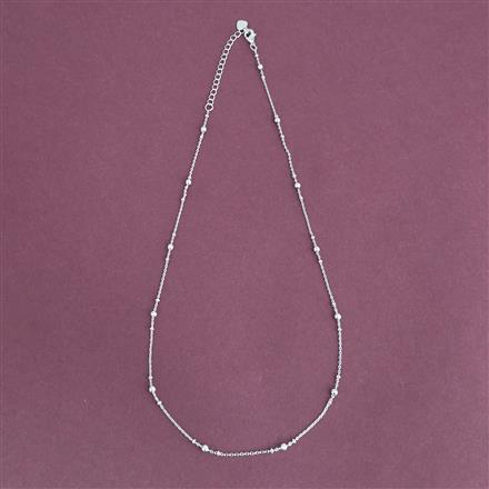 Cz Classic Chain With Rhodium Plating