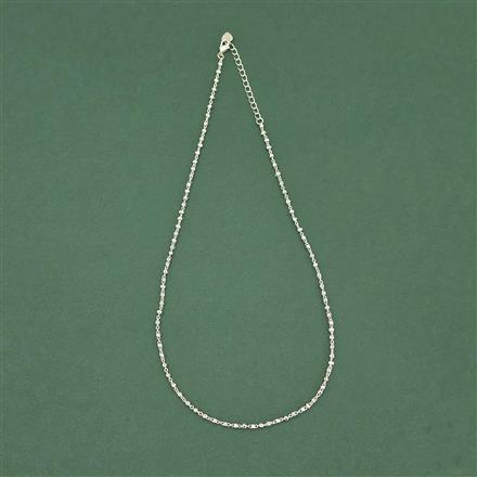 Cz Classic Chain With Rhodium Plating