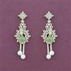 Cz Classic Earring With 2 Tone Plating