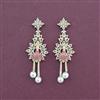 Cz Classic Earring With 2 Tone Plating