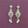 Cz Classic Earring With 2 Tone Plating