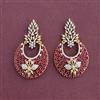 Cz Classic Earring With 2 Tone Plating