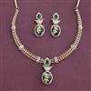 Cz Classic Necklace Set With 2 Tone Plating