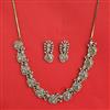 Cubic Zirconia Classic Necklace Set With Mehndi Plating