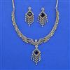 Cz Classic Necklace Set With Mehndi Plating