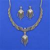 Cz Classic Necklace Set With Mehndi Plating