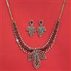 Cubic Zirconia Classic Necklace Set With Mehndi Plating