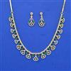 Cz Classic Necklace Set With 2 Tone Plating
