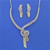 Cz Classic Necklace Set With 2 Tone Plating