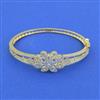 Cz Delicate Kada With 2 Tone Rhodium Plating