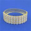 Cz Broad Kada With Gold Plating
