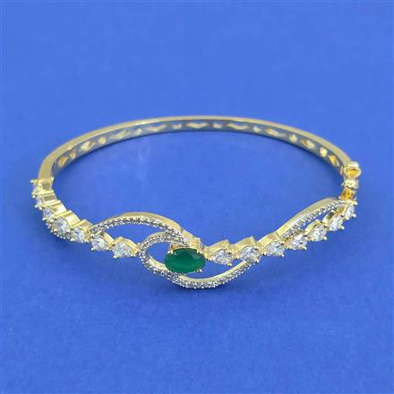 Cz Delicate Kada With 2 Tone Plating