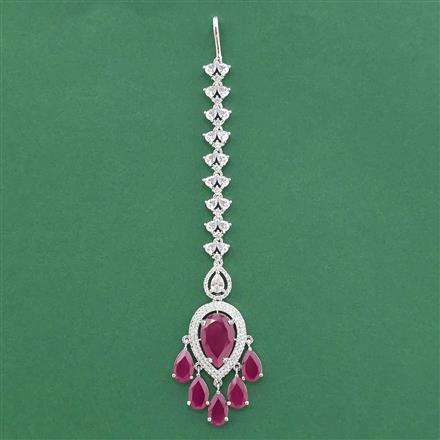 Cz Classic Tikka With Rhodium Plating