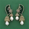 Cz Classic Earring With Mehndi Plating