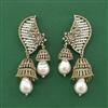 Cz Classic Earring With Mehndi Plating