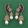 Cz Classic Earring With Mehndi Plating