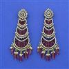 Cz Classic Earring With Mehndi Plating