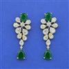 Cz Classic Earring With 2 Tone Plating