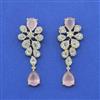 Cz Classic Earring With 2 Tone Plating
