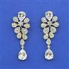 Cz Classic Earring With 2 Tone Plating