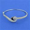 Cz Delicate Kada With Rhodium Plating