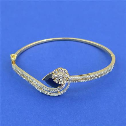 Cz Delicate Kada With 2 Tone Plating