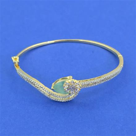 Cz Delicate Kada With 2 Tone Plating