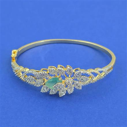 Cz Delicate Kada With 2 Tone Plating