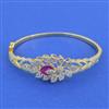 Cz Delicate Kada With 2 Tone Plating