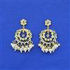 Cz Moti Earring With Gold Plating