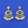 Cz Moti Earring With Gold Plating