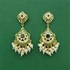 Cz Moti Earring With Gold Plating