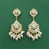 Cz Moti Earring With Gold Plating