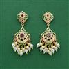 Cz Moti Earring With Gold Plating