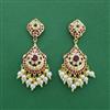 Cz Moti Earring With Gold Plating