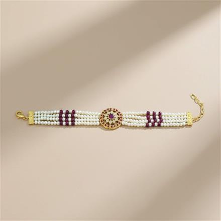 Cz Adjustable Bracelet With Gold Plating
