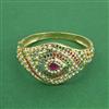 Cz Openable Kada With Gold Plating