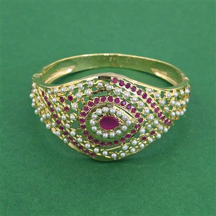 Cz Openable Kada With Gold Plating