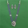 Cz Classic Pendant Set With Rhodium Plating