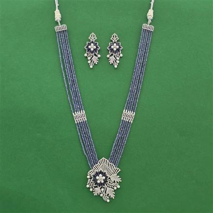 Cz Classic Pendant Set With Rhodium Plating