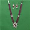 Cz Classic Pendant Set With Rhodium Plating