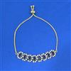 Cz Adjustable Bracelet With 2 Tone Plating