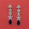 Cubic Zirconia Classic Earring With Rhodium Plating