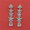 Cubic Zirconia Classic Earring With Rhodium Plating